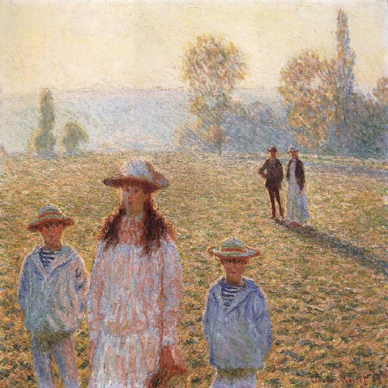Claude Monet Landscape with Figures,Giverny